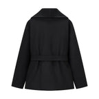 Women's Wool-Blend Belted Short Coat BYMANYC ® New York CONTEMPORARY VIBRANT MODERN FASHION - New Collection