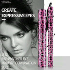 YANQINA Liquid Eyeliner Pencil 4D Waterproof Mascara Set Cosmetics Eye Liner Thick Curling Mascara Eyebrow Pencil Eyes Makeup