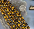 Yellow Tiger Eye Barrel 6x11mm - Maven Couture IncStrand Stones