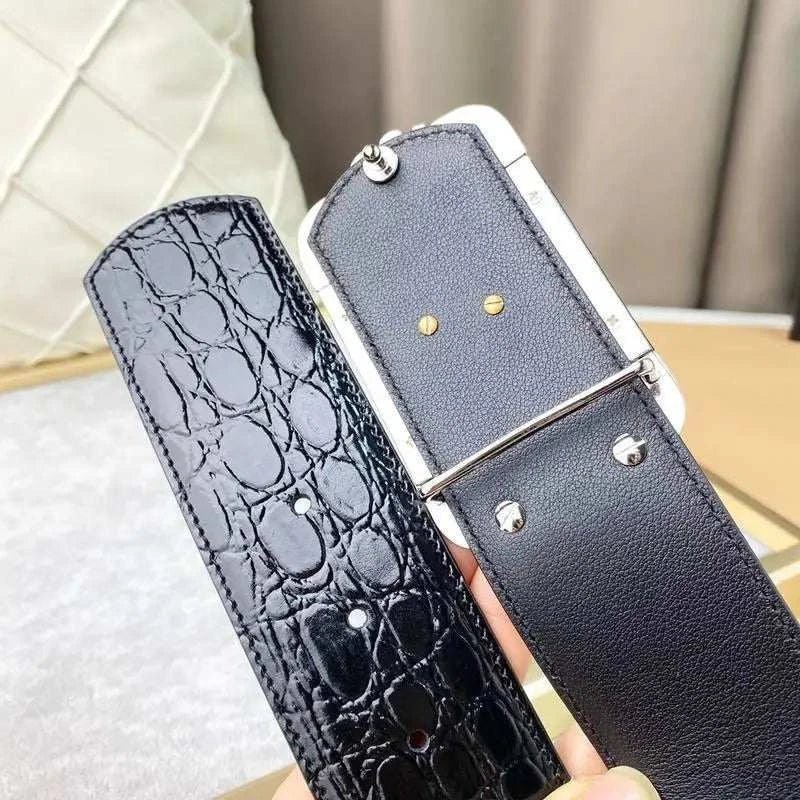 Yves Saint Laurent Vintage YSL Monogram Belt - Maven Couture Inc