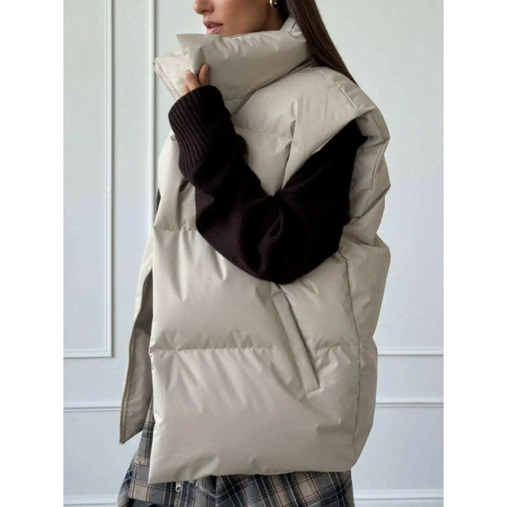 Elevate your wardrobe with the timeless turtleneck vest coat $55.54 basic style that reinforces your chic and stylish