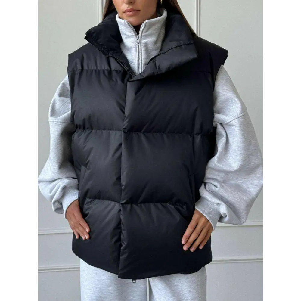 Elevate your wardrobe with the timeless turtleneck vest coat $55.54 basic style that reinforces your chic and stylish